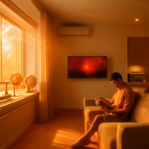 Иллюстрация факторов, влияющих на тепловую нагрузку в комнате для расчета кондиционера